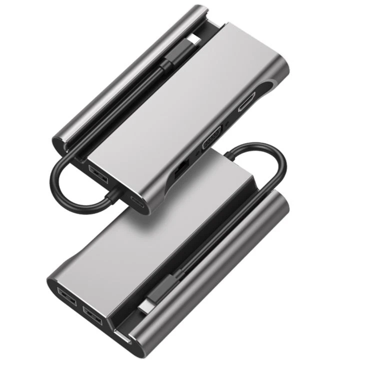 7 در 1 USB C Docking Station آداپتور HDMI VGA