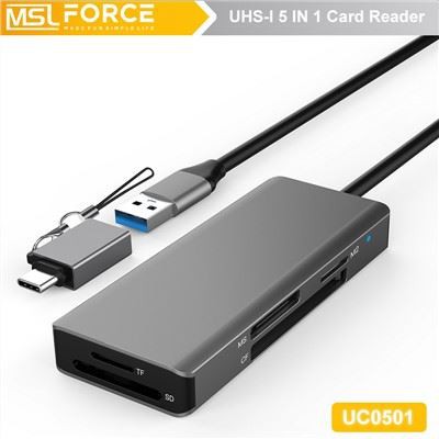USB TYPE-C 3.0 کارت خوان SD TF CF MS M.2 CF Card