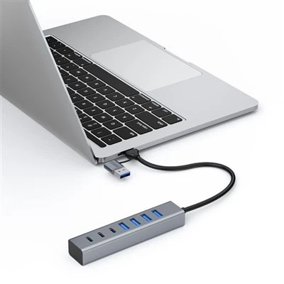 7 پورت USB 3.0 Super-Speed HUB با منبع تغذیه